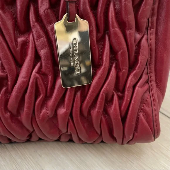 Coach Red Leather Handbag - Picture 8 of 8